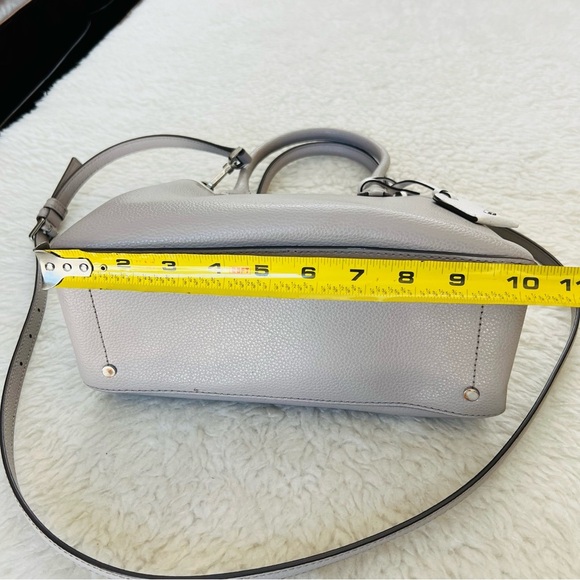 Kate Spade Eva Grain Leather Top Zip Soft Taupe Satchels/Crossbody Small Bag - Picture 6 of 16